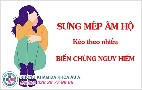 sưng mép âm hộ